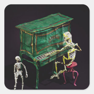 Sticker Carré Jour des chiffres morts comme musiciens