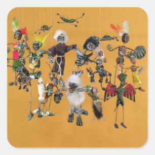 Sticker Carré Jour des chiffres morts, d'Oaxaca