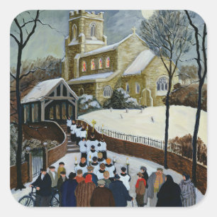 Sticker Carré Jour du salut