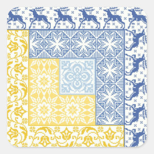 Sticker Carré Journal Cabine hiver