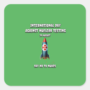 Sticker Carré Journée internationale contre les essais nucléaire