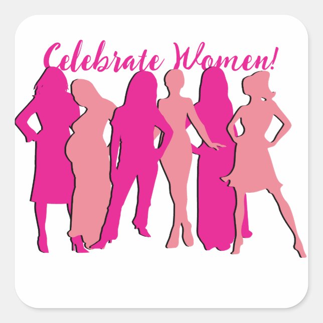 Sticker Carré Journée internationale de la femme (Devant)
