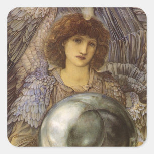 Sticker Carré Jours de la Création, Premier Jour par Burne Jones