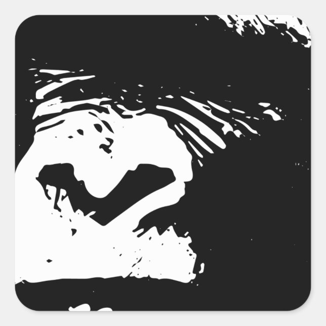 Sticker Carré Jours des gorilles (Devant)