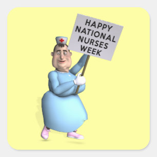 Sticker Carré Joyeuse Semaine nationale des infirmières !