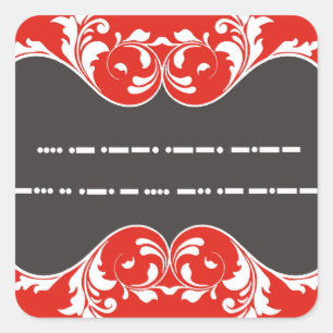 Sticker Carré Joyeux anniversaire dans Morse Code 2