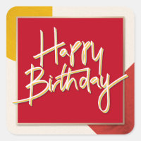 Joyeux Anniversaire, Design abstrait coloré,