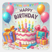 Joyeux anniversaire pour les enfants - Ballons col