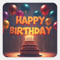 Joyeux anniversaire pour les enfants - Ballons col