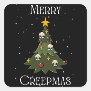 Sticker Carré Joyeux Creepmas