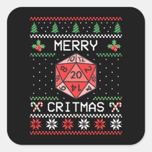 Sticker Carré Joyeux Critmas II - Noël laid