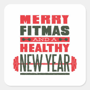 Sticker Carré Joyeux fitmas