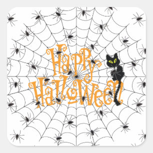 Sticker Carré Joyeux Halloween
