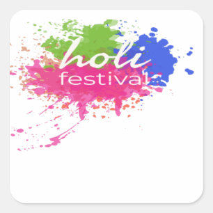 Sticker Carré Joyeux Holi