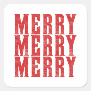 Sticker Carré joyeux joyeux joyeux