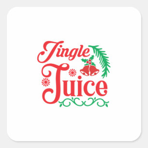 Sticker Carré Joyeux Joyeux Jus de Jingle Joyeux