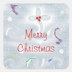 Sticker Carré Joyeux Noël