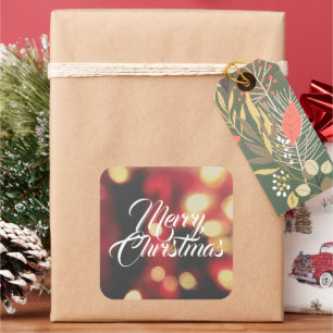 Sticker Carré Joyeux Noël