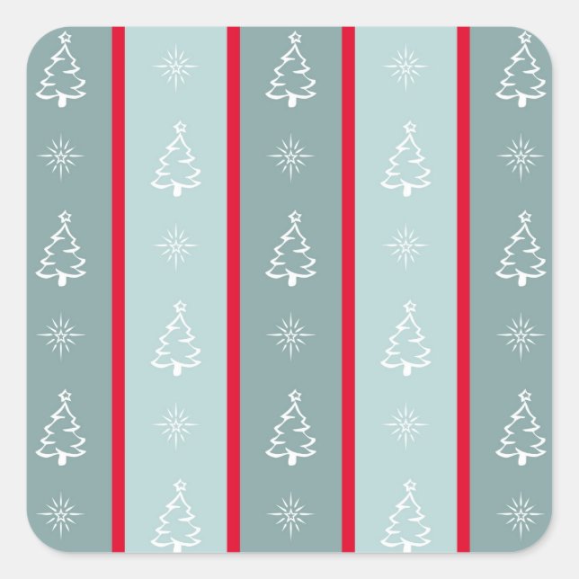 Sticker Carré Joyeux Noël (Devant)