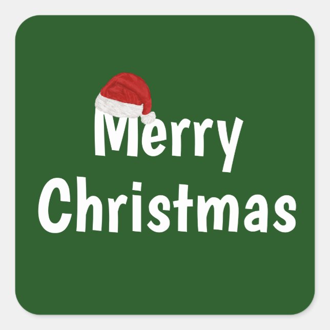 Sticker Carré Joyeux Noël (Devant)