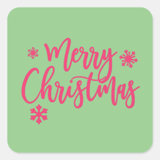 Sticker Carré Joyeux Noël