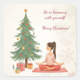 Sticker Carré Joyeux Noël !