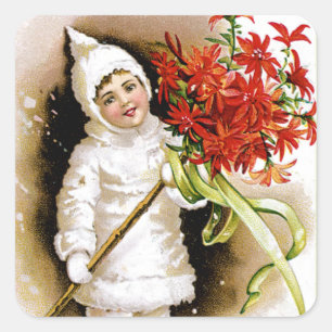 Sticker Carré Joyeux Noël