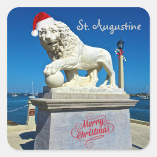 Sticker Carré Joyeux Noël de Sunny St Augustine Floride
