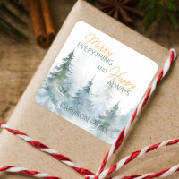 Joyeux Tout Toujours Heureux Arbres d'Hiver