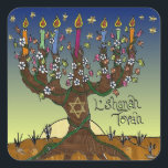 Sticker Carré Judaica L'shanah Tovah Arbre de vie Dons Vêtements<br><div class="desc">You are viewing The Lee Hiller Design Collection. Appareil,  Venin & Collectibles Lee Hiller Photofy or Digital Art Collection. You can view her her Nature photographiy at at http://HikeOurPlanet.com/ and follow her hiking blog within Hot Springs National Park.</div>