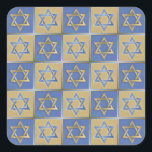 Sticker Carré Judaica Star de David Metal Gold Blue<br><div class="desc">You are viewing The Lee Hiller Design Collection. Appareil,  Venin & Collectibles Lee Hiller Photofy or Digital Art Collection. You can view her her Nature photographiy at at http://HikeOurPlanet.com/ and follow her hiking blog within Hot Springs National Park.</div>