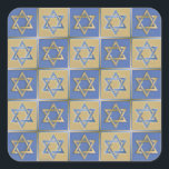 Sticker Carré Judaica Star de David Metal Gold Blue<br><div class="desc">You are viewing The Lee Hiller Design Collection. Appareil,  Venin & Collectibles Lee Hiller Photofy or Digital Art Collection. You can view her her Nature photographiy at at http://HikeOurPlanet.com/ and follow her hiking blog within Hot Springs National Park.</div>