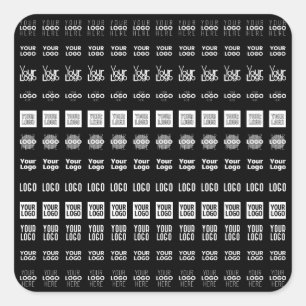 Sticker Carré Jusqu'à 12 Logos différents ou images téléchargées