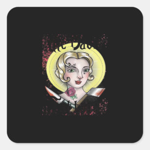 Sticker Carré Jusqu'à ce que la mort nous sépare Classique – Rom