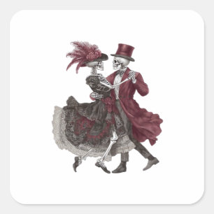 Sticker Carré Jusqu'à ce que la mort nous sépare – Couple de squ