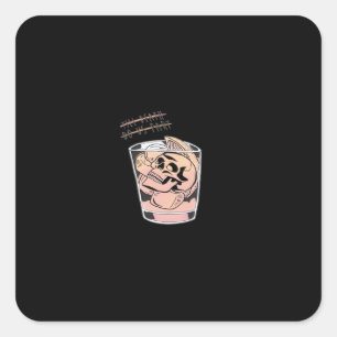 Sticker Carré Jusqu'à ce que la mort nous sépare – Un adorable p