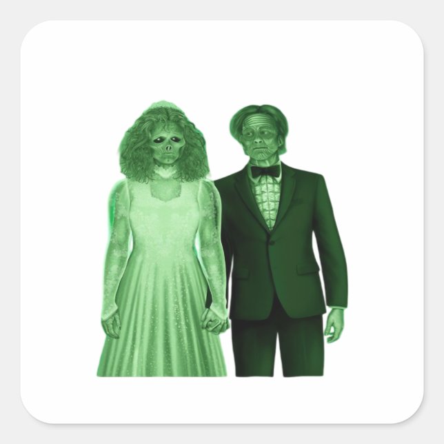 Sticker Carré Jusqu'à la mort faisons-nous partie de la concepti (Devant)