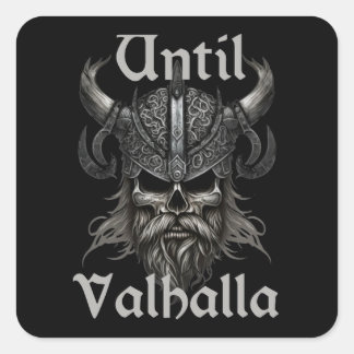 Sticker Carré Jusqu'à Valhalla