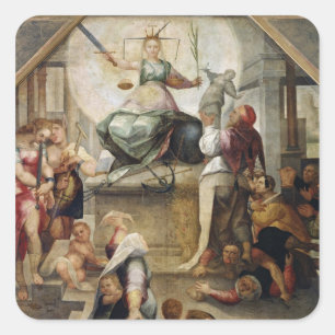 Sticker Carré Justice