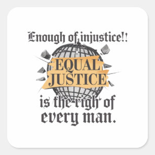Sticker Carré Justice pour tous