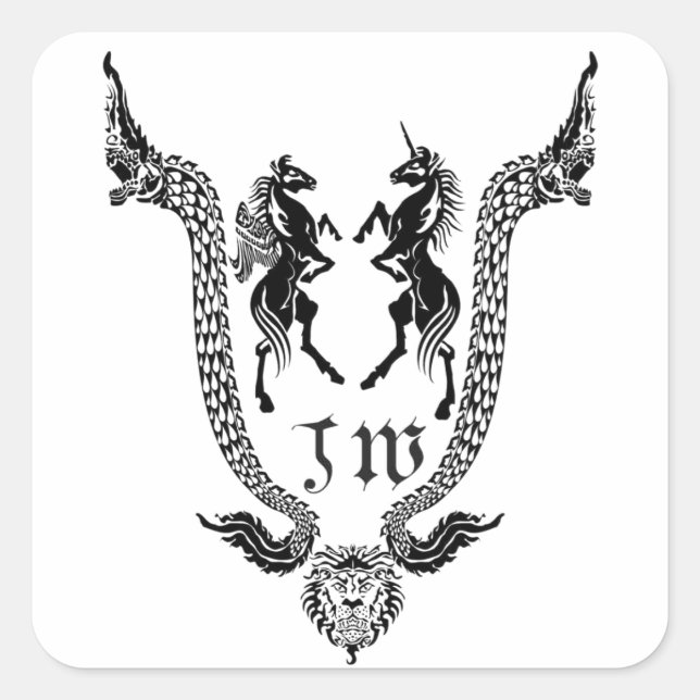 Sticker Carré JW Thaïlande Bouddha (Devant)