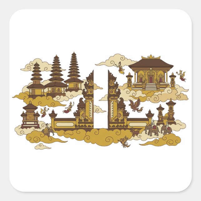 Sticker Carré Kahyangan/Paradis (Devant)