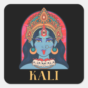 Sticker Carré kali hindu divin