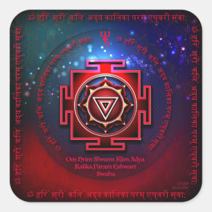 Sticker Carré Kali Yantra
