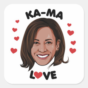 STICKER CARRÉ KAMA-LOVE