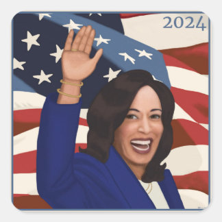Sticker Carré Kamala 2024