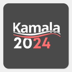 Sticker Carré kamala 2024, vice-présidente kamala harris pour l