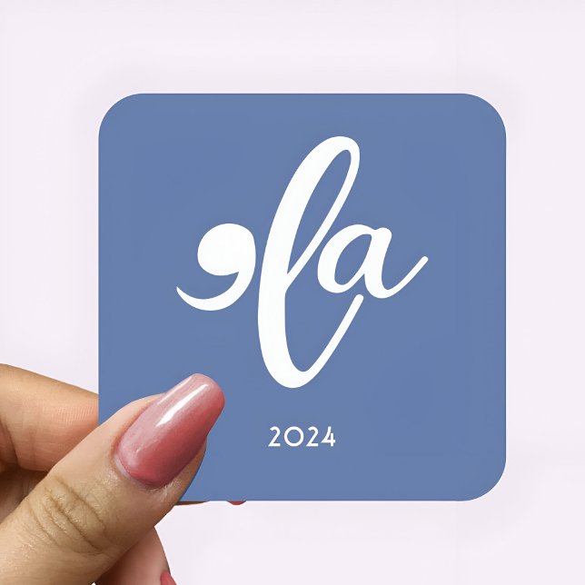 Sticker Carré Kamala Dit Son Nom 2024 (Kamala Say Her Name 2024 Square Sticker)