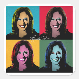 STICKER CARRÉ KAMALA HARRIS