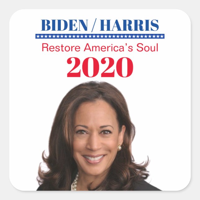 Sticker Carré Kamala Harris (Devant)